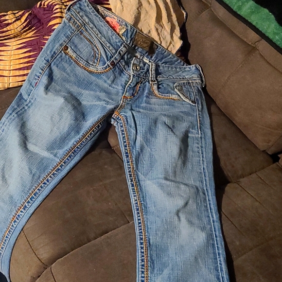 Blue tattoo jeans - Picture 1 of 3